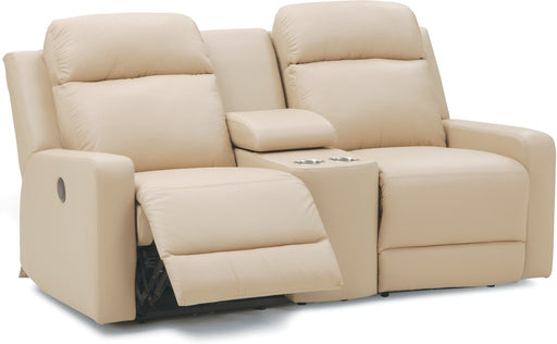 Palliser Furniture Forest Hill Leather Console Loveseat Manual Recliner 41032-58 image