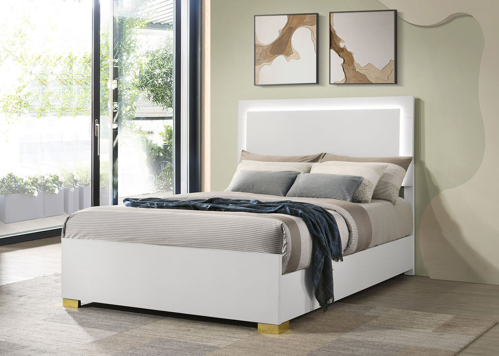 Marceline Panel Bed with LED Lighting