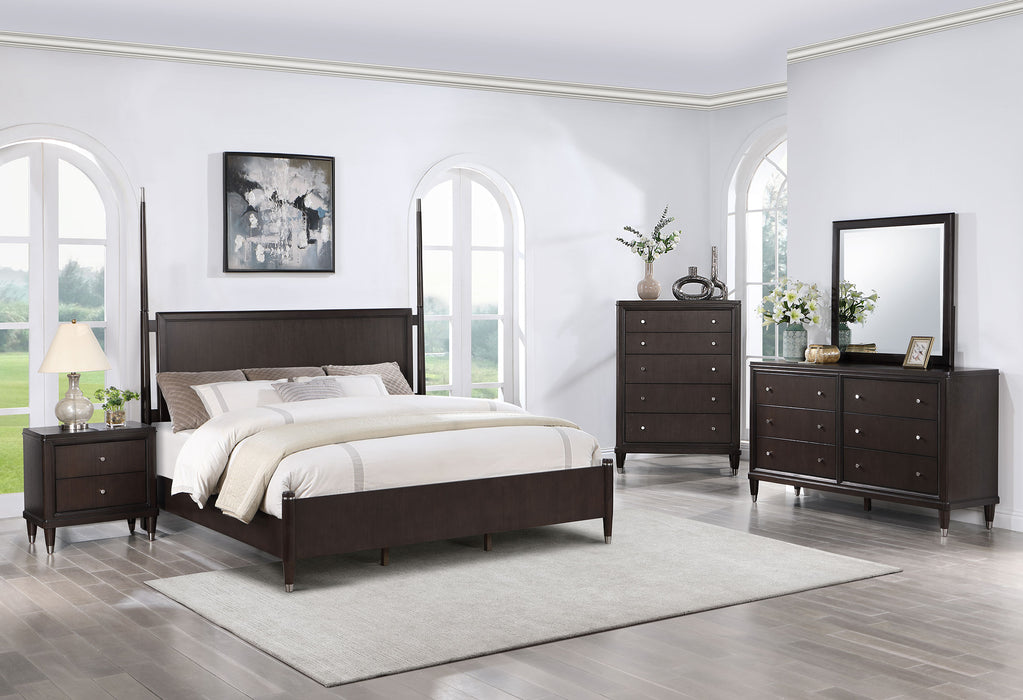 Emberlyn Four-Poster Panel Bed