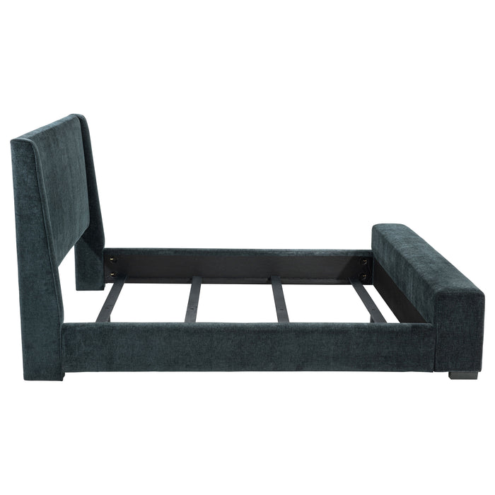 Preston Wingback Bed with Flame Visualizer and Bluetooth Speaker