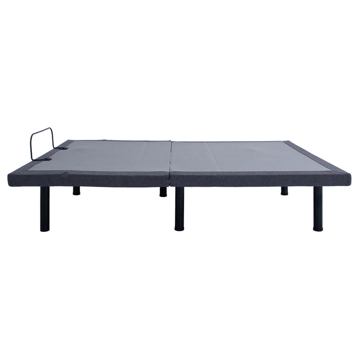 Negan Eastern King, E.King, Queen, & Twin XL Adjustable Bed Base Grey and Black
