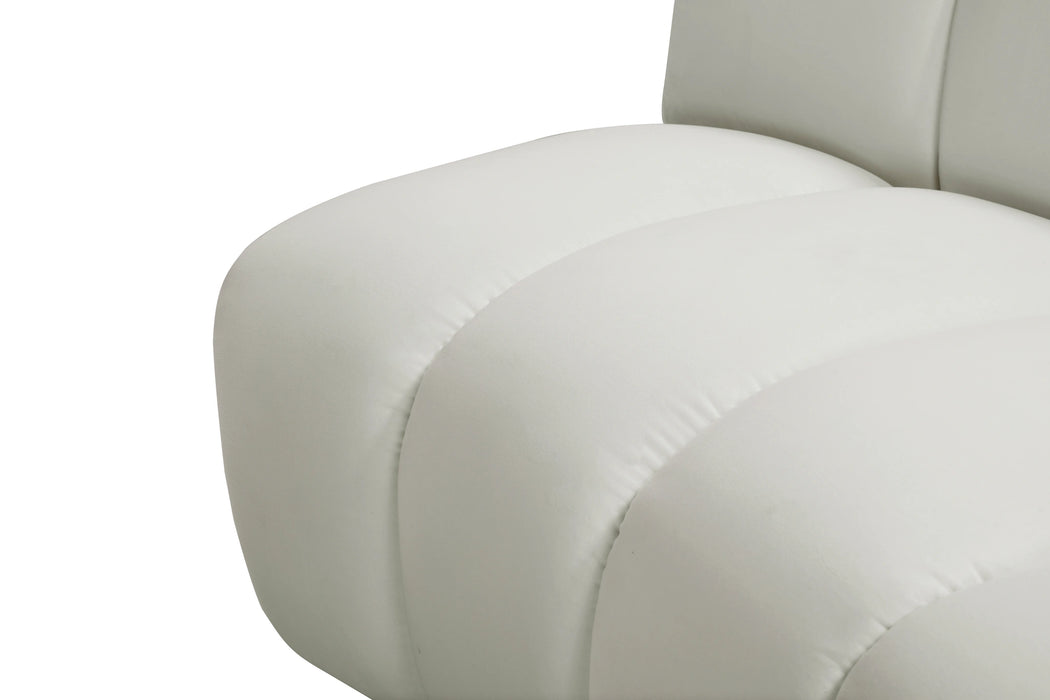 Infinity Cream Velvet 4pc. Modular Sectional