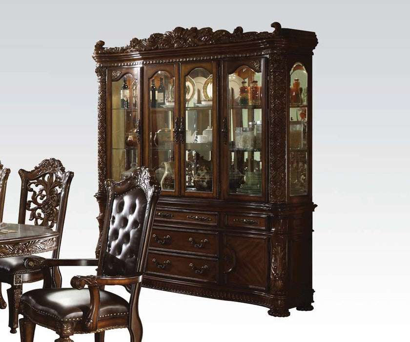 Acme Vendome Cherry Finish Buffet and Hutch 60006