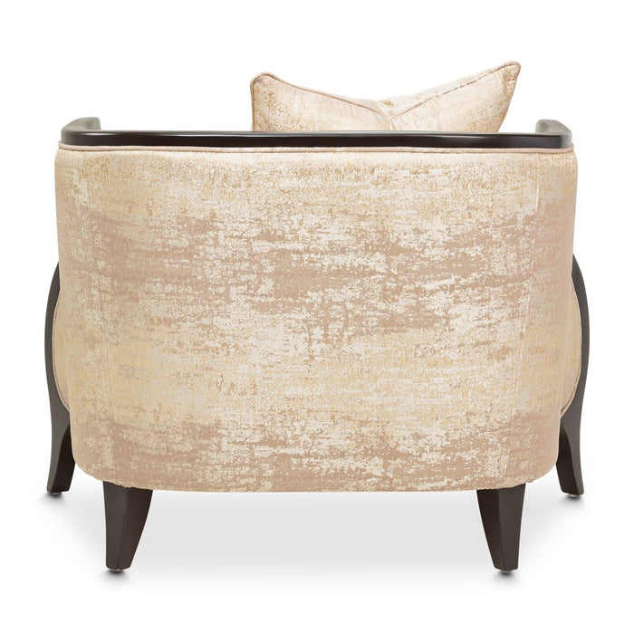 AICO Malibu Crest Living Room Chair in Dark Espresso