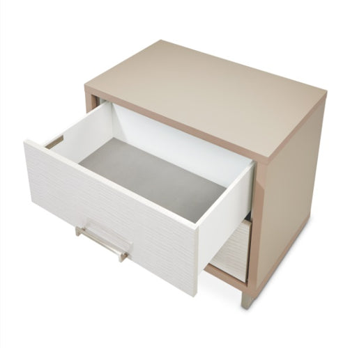 AICO Furniture Palm Gate Nightstand in Clay