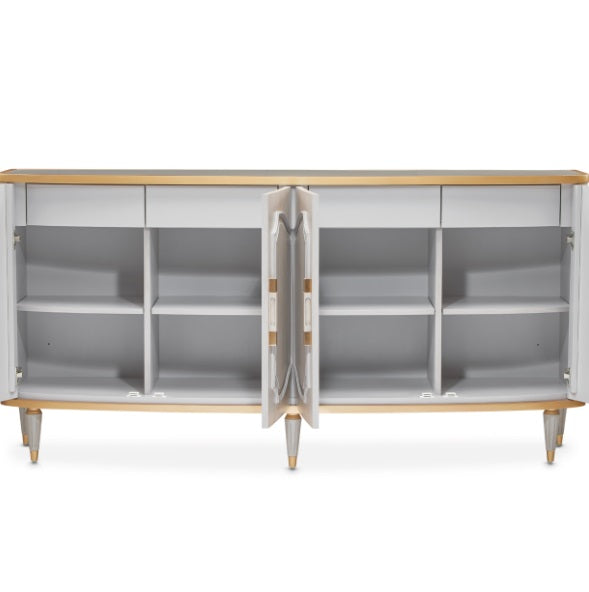 AICO Furniture St. Charles Sideboard in Dove Gray