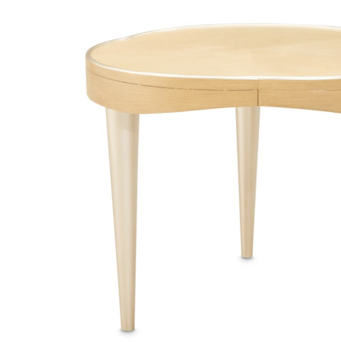 AICO Furniture Camellia Field End Table in Caramel