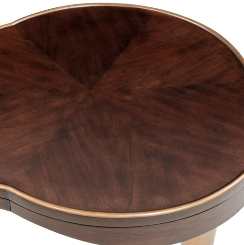 AICO Furniture Camellia Field End Table in Warm Pecan
