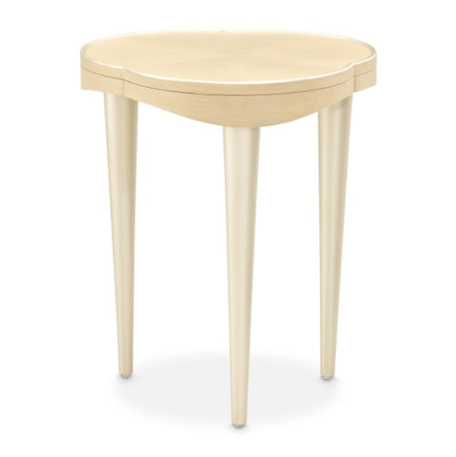 AICO Furniture Camellia Field Chairside Table in Caramel