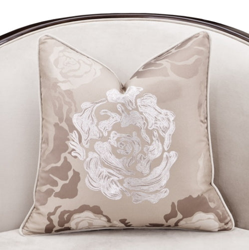 AICO Furniture Camellia Field Matching Chair in Warm Pecan