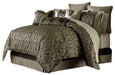AICO Imperial 10-pc King Comforter Set in Bronze image