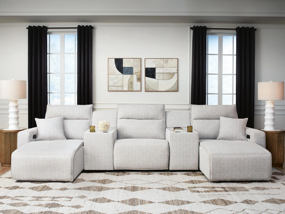Modmax II Power Reclining Sectional with Chaise and Consoles