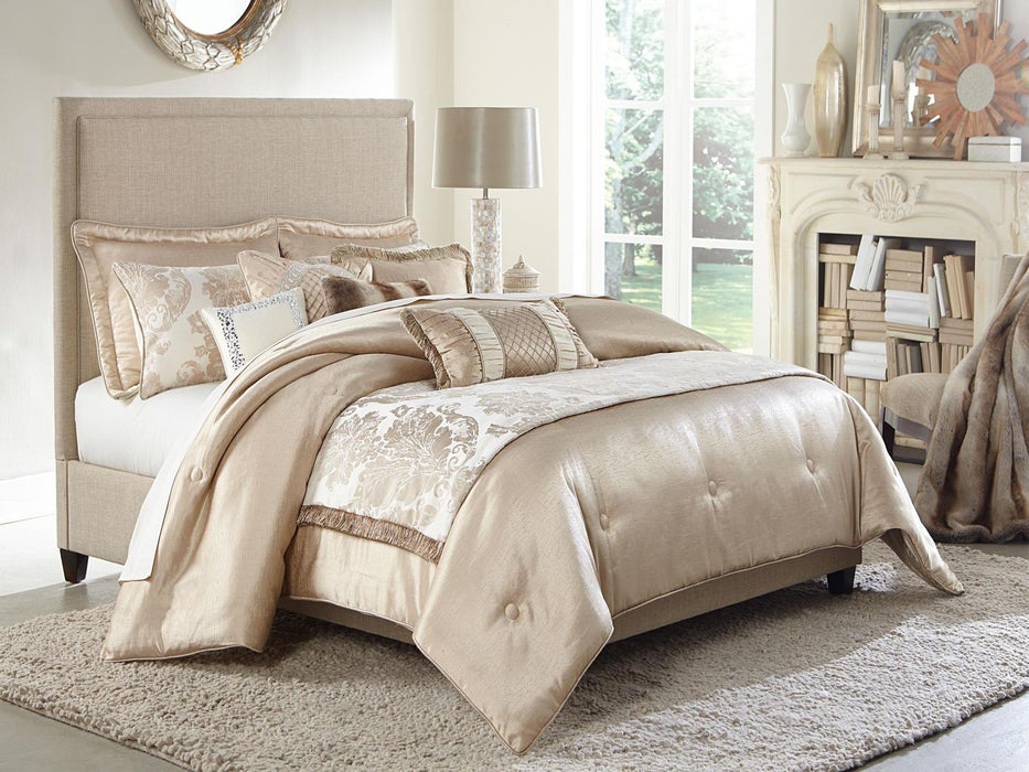 Palermo 10-pc Queen Comforter Set in Sand