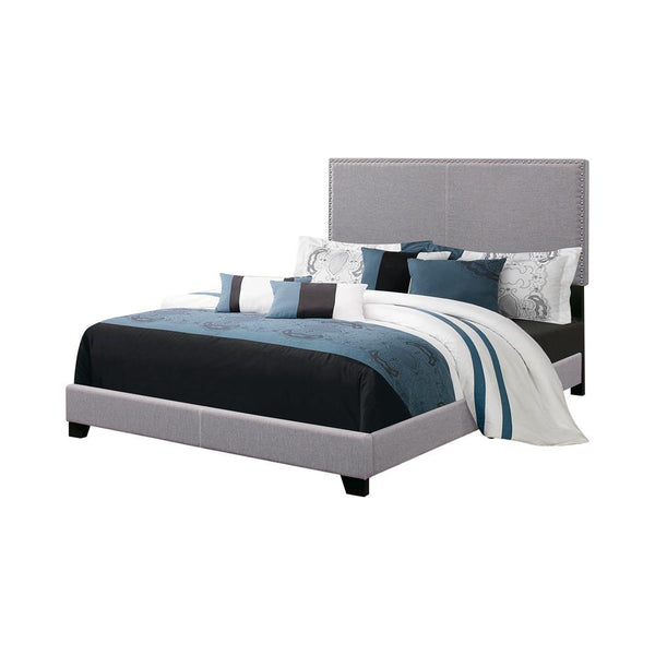 Boyd Upholstered Grey Twin Bed