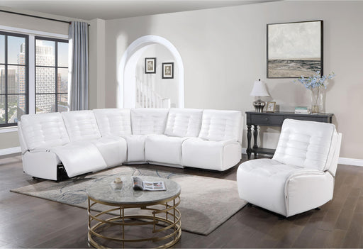 BUILD IT YOUR WAY U6066 BLANCHE WHITE 3 POWER SECTIONAL image