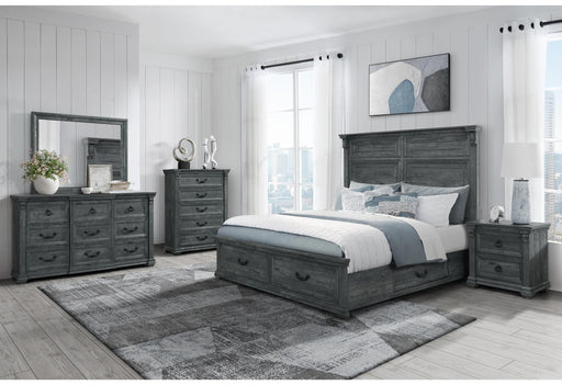 TATUM GREY FULL BED GROUP WITH STORAGE image