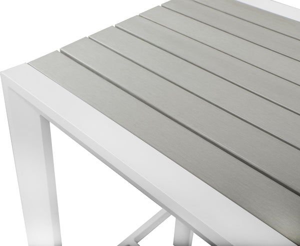 Nizuc Brown manufactured wood Outdoor Patio Aluminum Square Bar Table