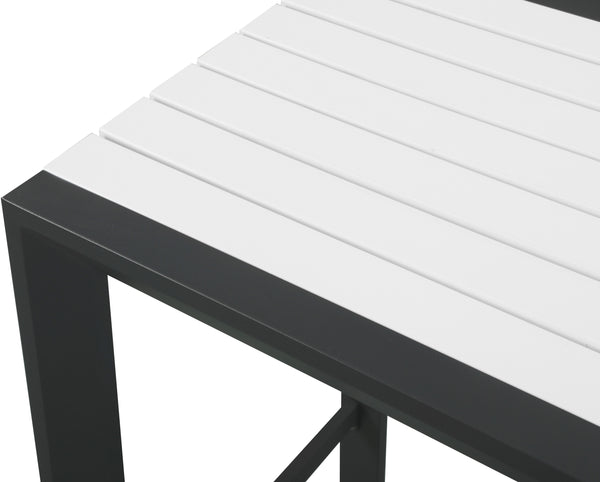 Nizuc White manufactured wood Outdoor Patio Aluminum Square Bar Table