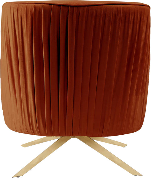 Paloma Cognac Velvet Accent Chair
