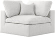 Serene Cream Linen Fabric Deluxe Cloud Corner Chair image