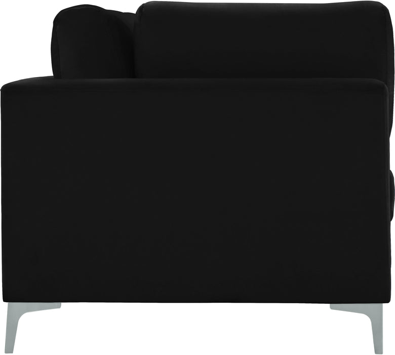 Julia Black Velvet Modular Sofa (3 Boxes)