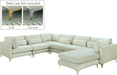 Julia Cream Velvet Modular Sectional (7 Boxes) image