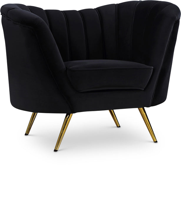 Margo Black Velvet Chair image