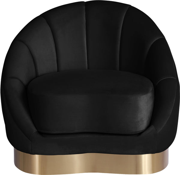 Shelly Black Velvet Chair