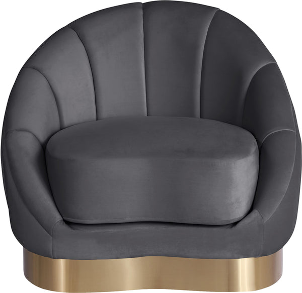 Shelly Grey Velvet Chair
