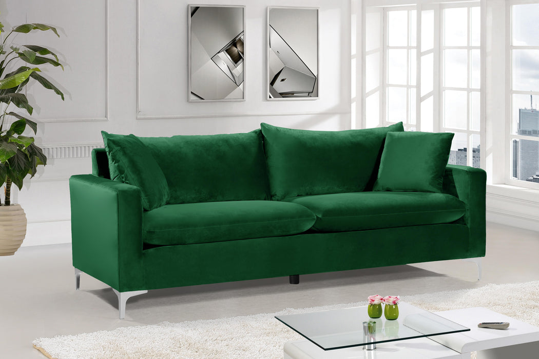 Naomi Green Velvet Sofa
