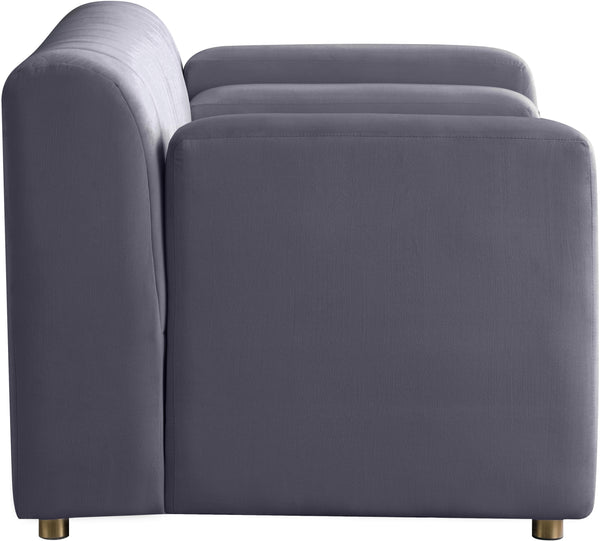 Naya Grey Velvet Chair