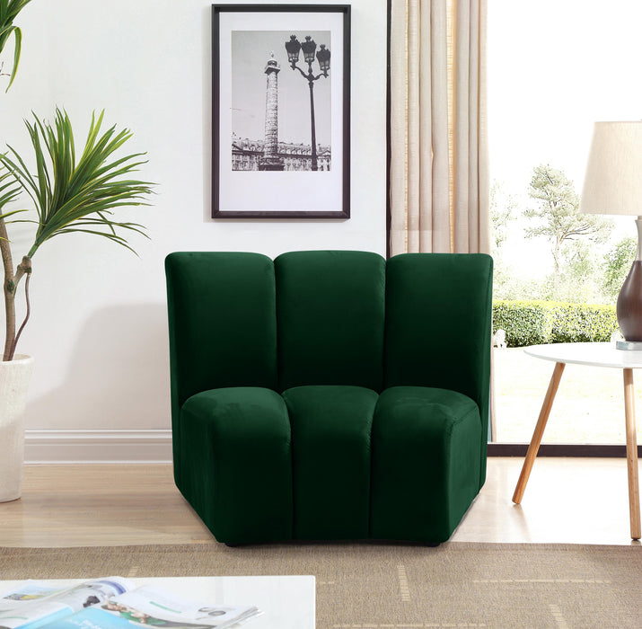 Infinity Green Velvet Modular Chair