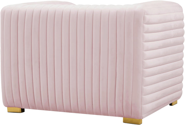 Ravish Pink Velvet Chair