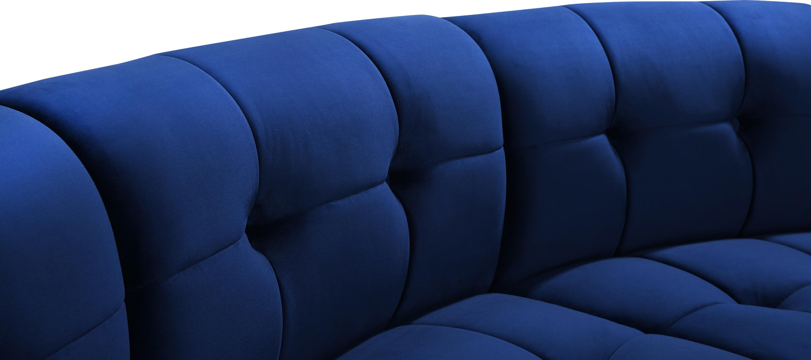 Limitless Navy Velvet 14pc. Modular Sectional