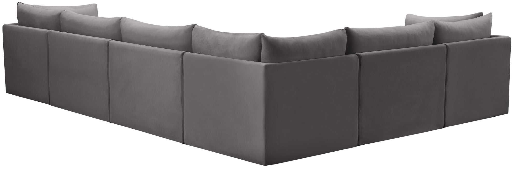 Jacob Grey Velvet Modular Sectional