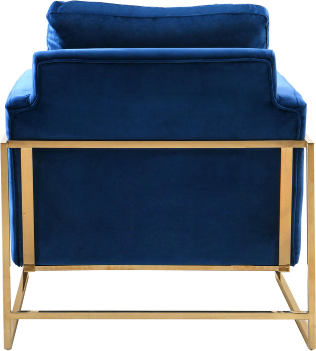 Mila Navy Velvet Chair