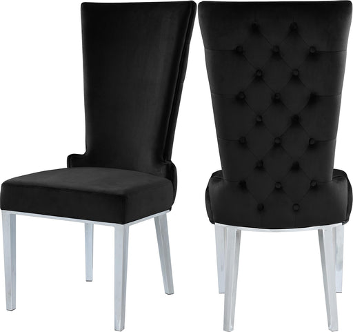 Serafina Black Velvet Dining Chair image