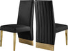 Porsha Black Faux Leather Dining Chair image