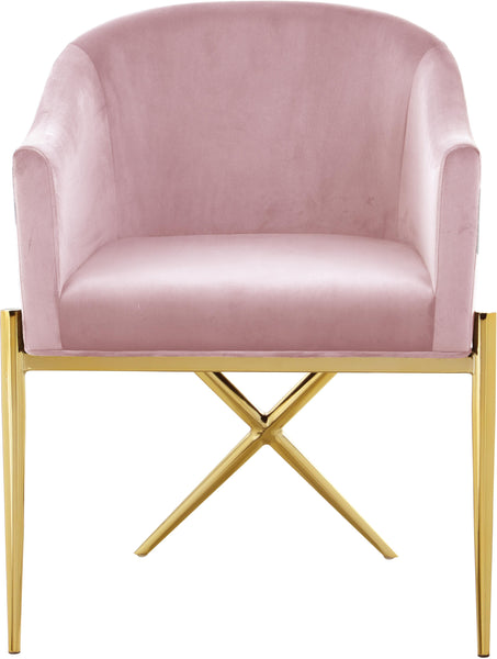 Xavier Pink Velvet Dining Chair