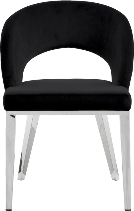 Roberto Black Velvet Dining Chair