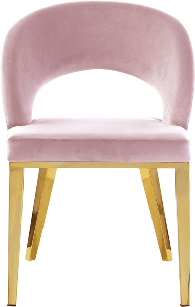 Roberto Pink Velvet Dining Chair