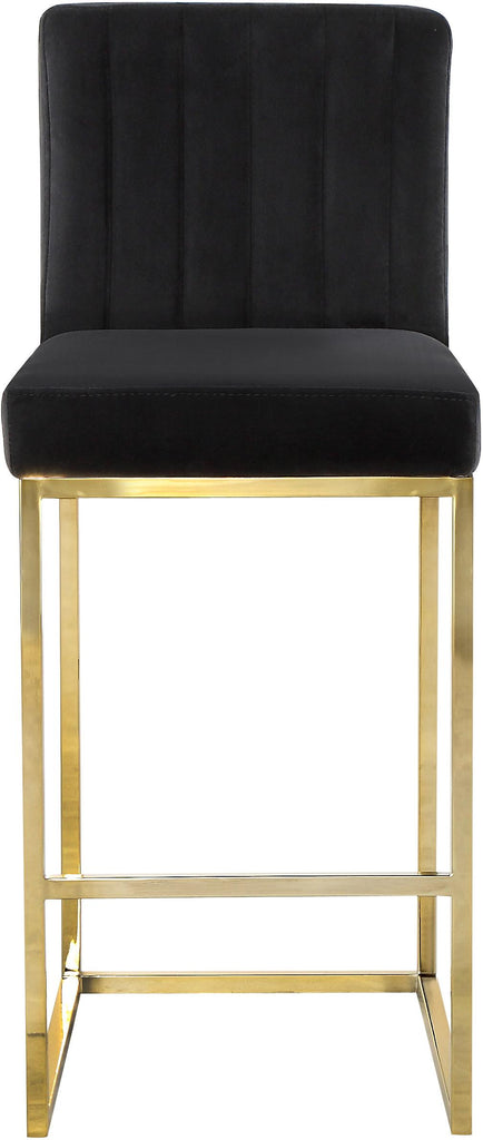 Giselle Black Velvet Stool – Furniture to Go Staten Island