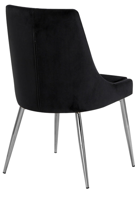 Karina Black Velvet Dining Chair