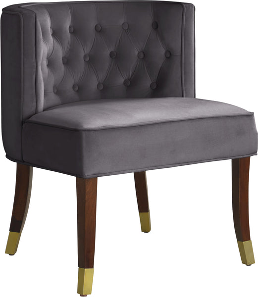 Perry Grey Velvet Dining Chair