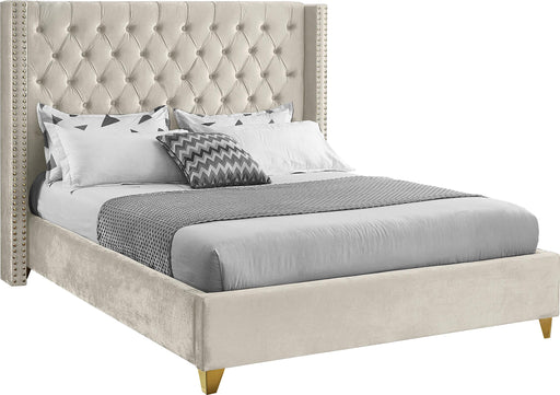 Barolo Cream Velvet King Bed image