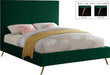 Jasmine Green Velvet Full Bed image