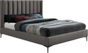 Nadia Grey Velvet Queen Bed image