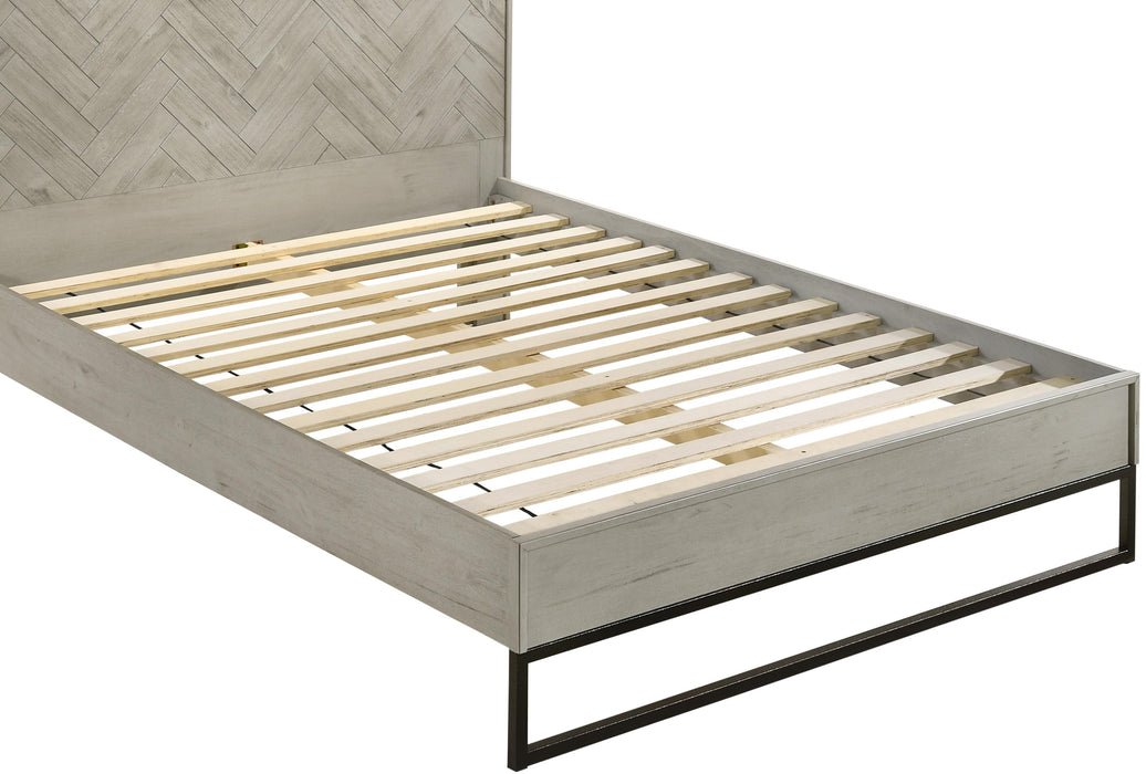 Weston Grey Stone King Bed (3 Boxes)