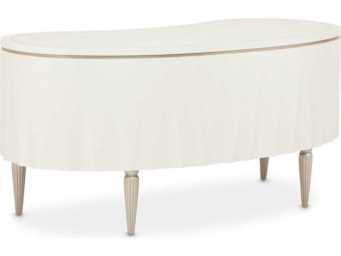 AICO Furniture London Place Desk in Creamy Pearl