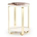AICO Ariana Chairside Table in Gold image